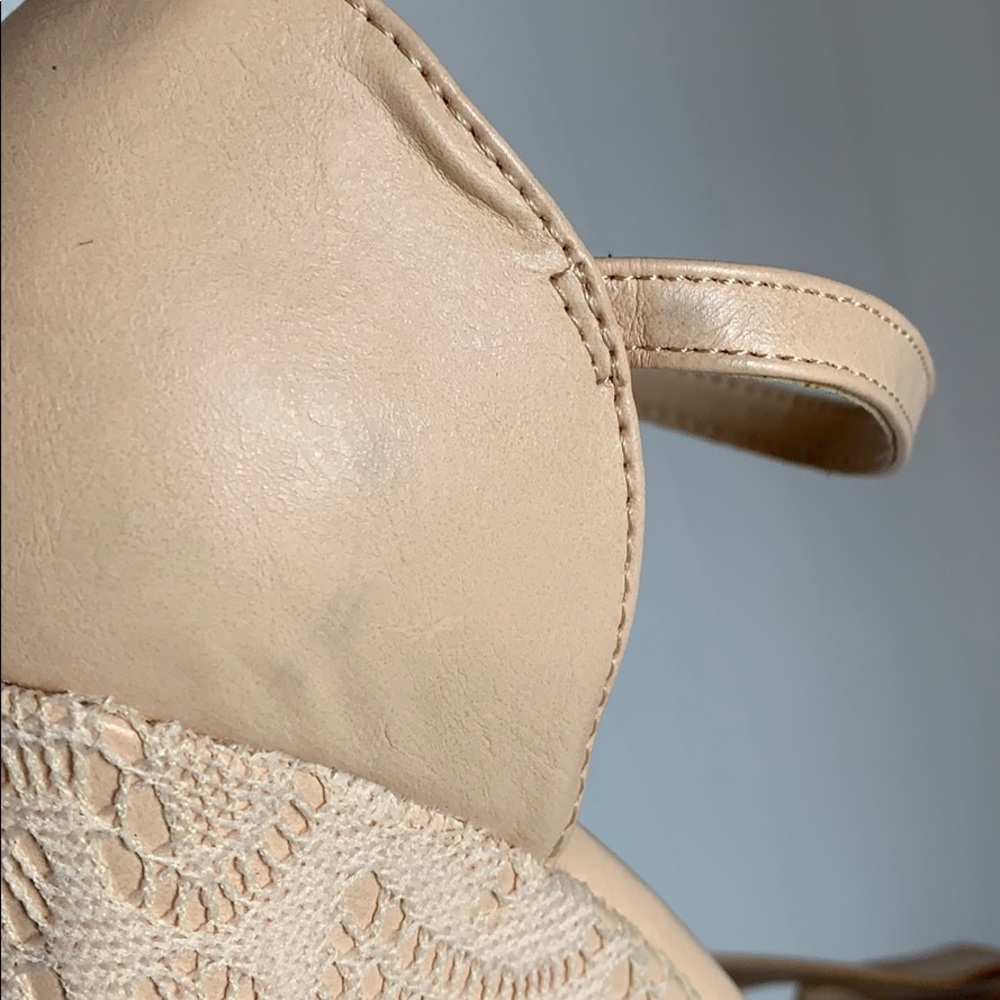 Charlotte Russe Nude Wedge Lace Size 10 - Picture 16 of 16